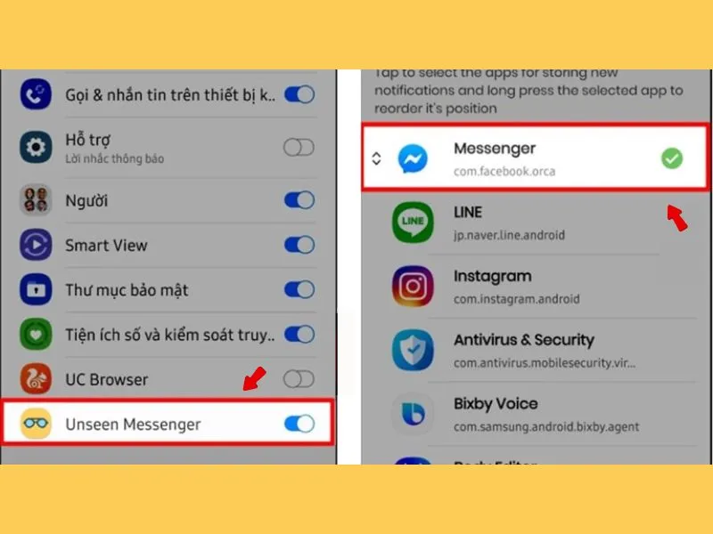 Cách sử dụng ứng dụng Unseen Messenger hiệu quả
