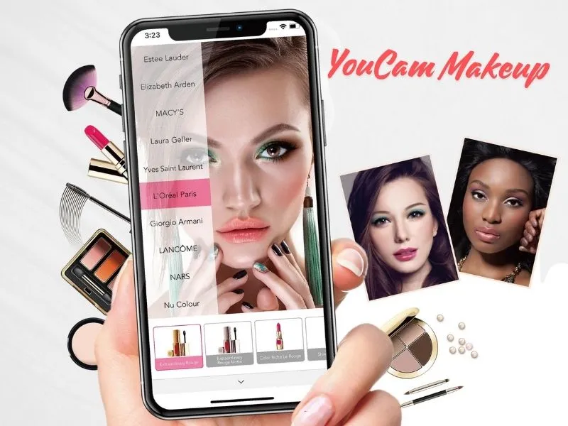 app xóa mụn trên iPhone miễn phí YouCam Makeup