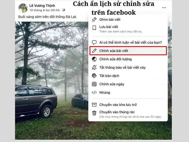 Có hay không tính năng ẩn lịch sử chỉnh sửa bài viết?