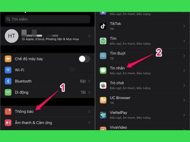 Cách ẩn tin nhắn trên iPhone
