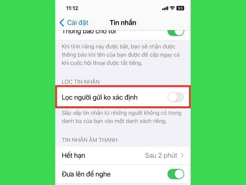 Cách ẩn tin nhắn trên iPhone từ một người cụ thể
