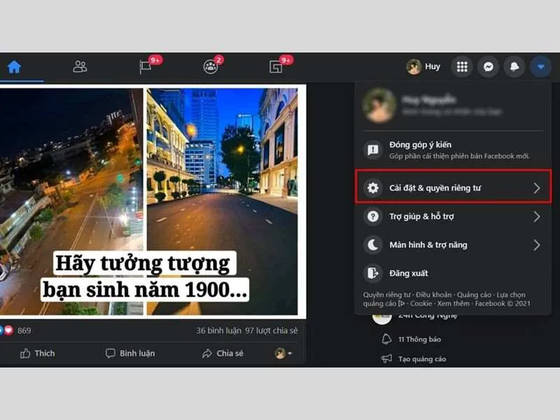 Cài đặt về quyền riêng tư trên Facebook