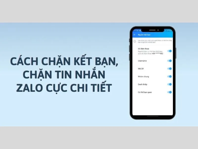 Cách chặn kết bạn Zalo trên điện thoại