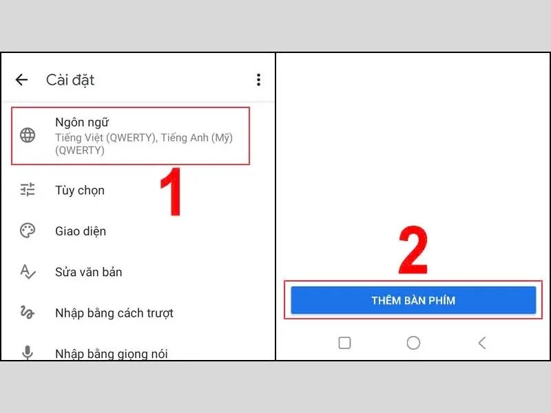 Thêm bàn phím tiếng Trung cho điện thoại