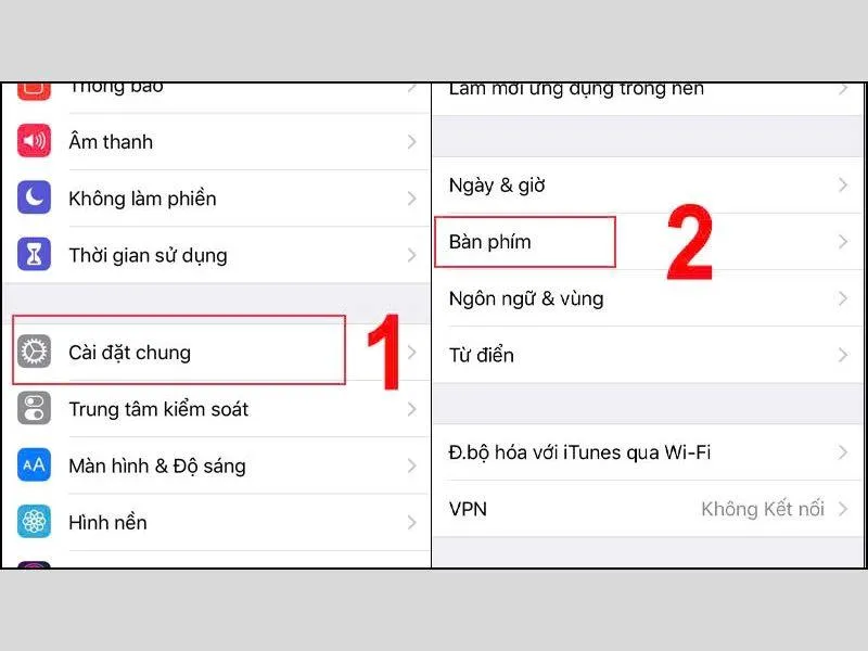 Tìm bàn phím để cài đặt lại