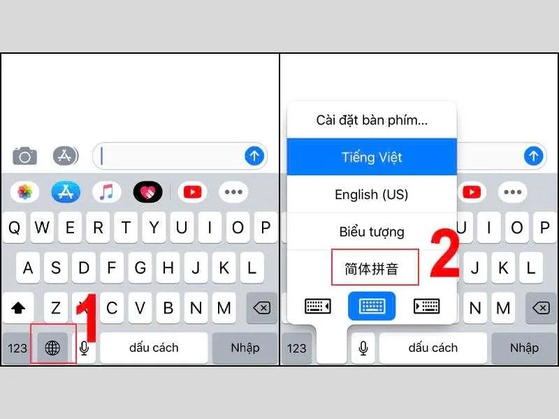 Chuyển ngôn ngữ trên bàn phím điện thoại