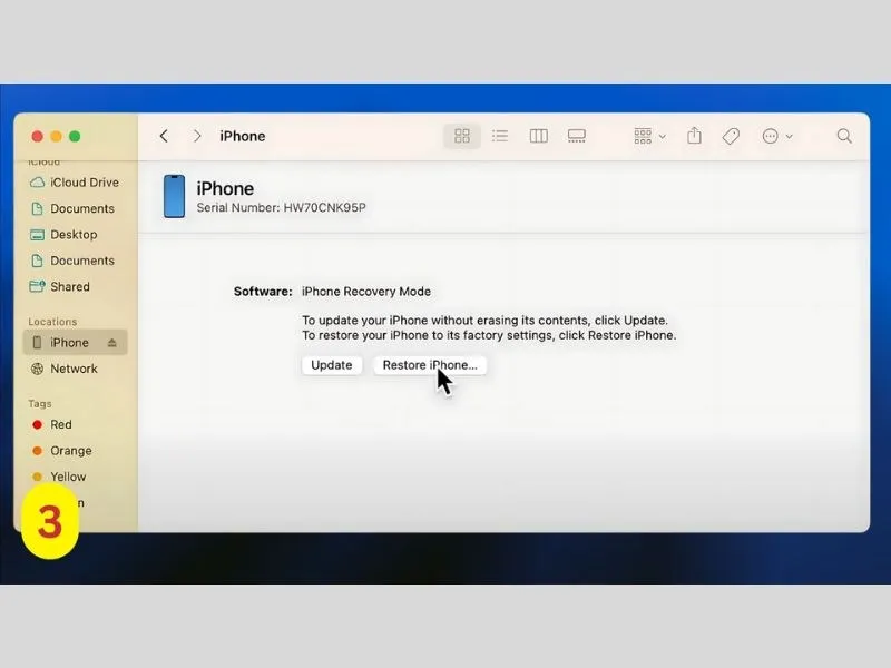 Mở thiết bị iPhone của bạn trên iTunes