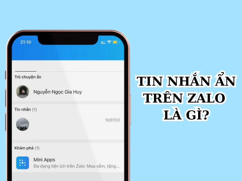 Tin nhắn ẩn zalo ở đâu?