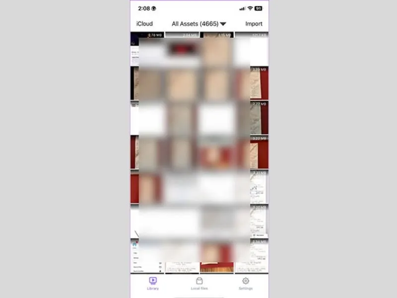 Chọn Video bạn muốn nén