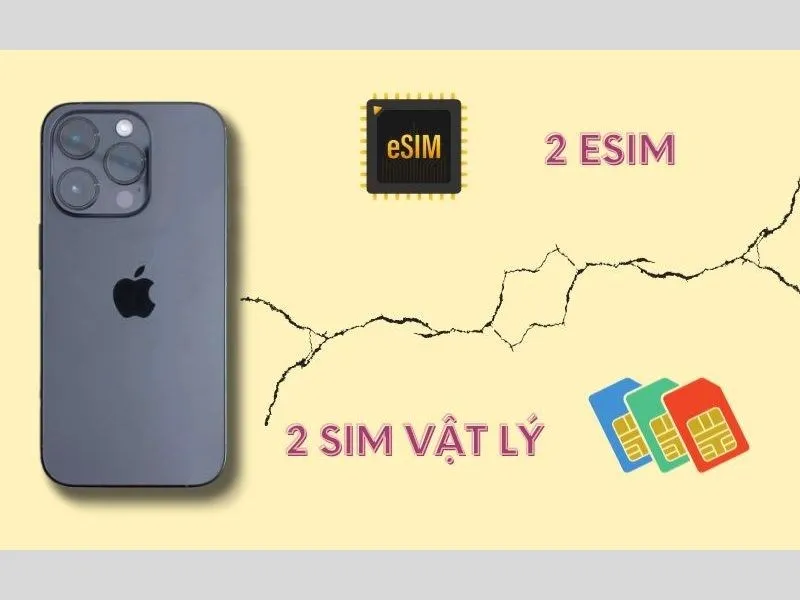 iPhone 15 Pro Max có mấy sim - Lựa chọn tùy thuộc vào nhu cầu