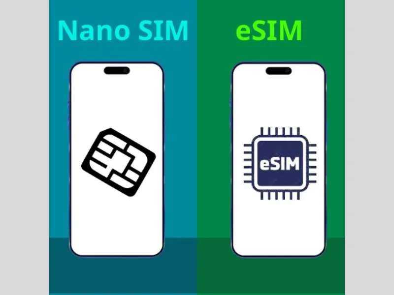 So sánh Nano sim và esim