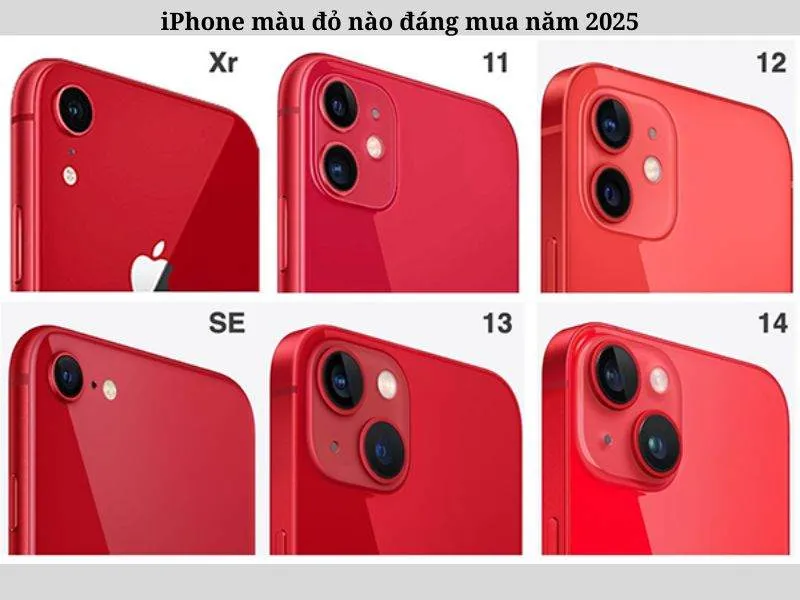 iPhone màu đỏ nào nên đầu tư nhất năm 2025