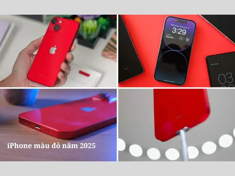Top 4 phiên bản iPhone màu đỏ bạn có thể cân nhắc mua đầu năm 2025