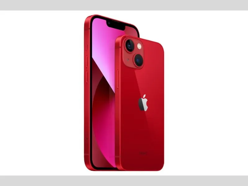 Sắc đỏ tươi trẻ hơn trên iPhone màu đỏ 13