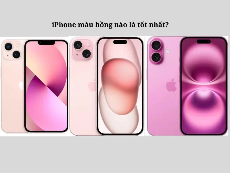 iPhone màu hồng nên mua năm 2025