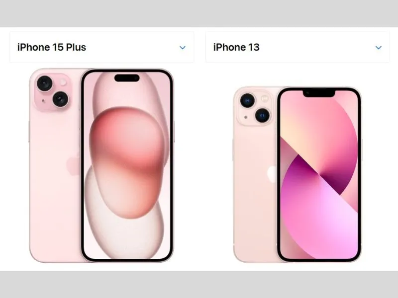So sánh màu hồng giữa 2 phiên bản