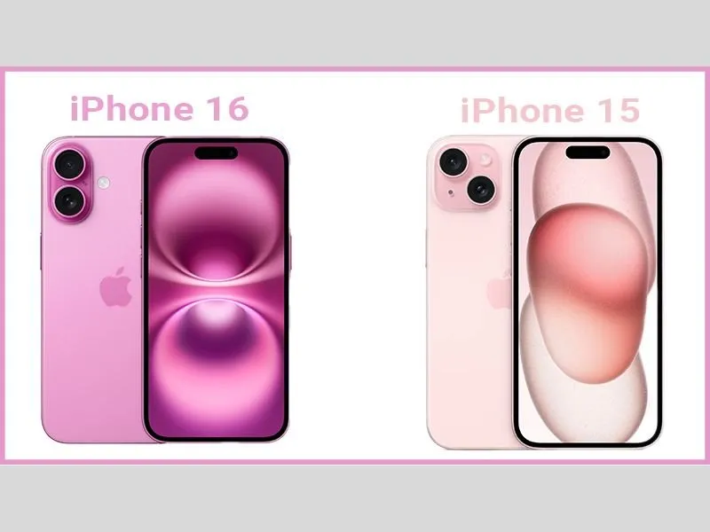 Có sự chênh lệch về màu sắc iPhone màu hồng so với phiên bản trước