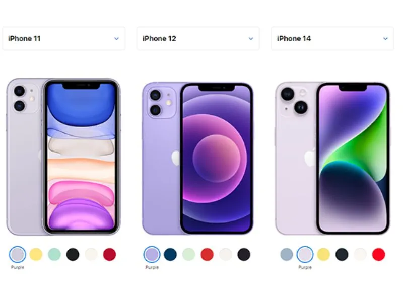 iPhone màu tím đáng sở hữu