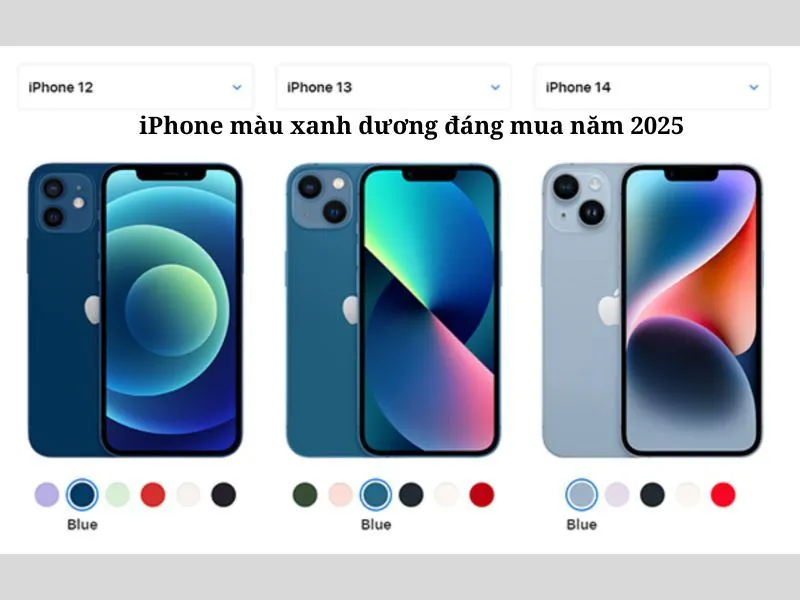 iPhone màu xanh dương đáng mua tết năm nay