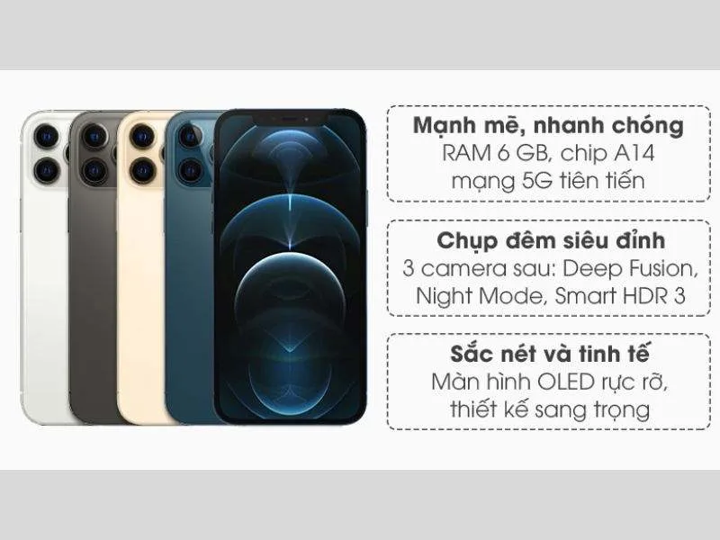iPhone màu xanh dương trên 12 Pro Max