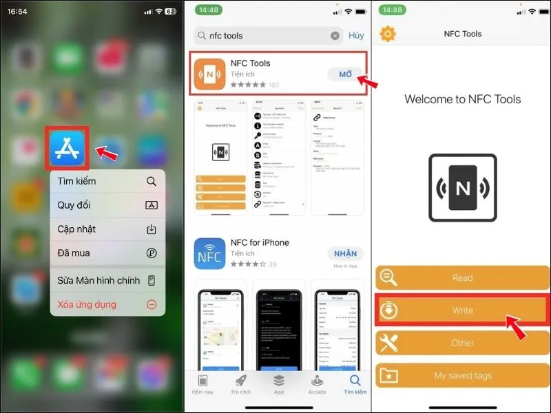 Sử dụng NFC Tools