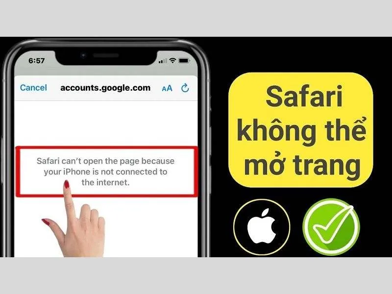 Cách sửa lỗi safari không thể mở trang