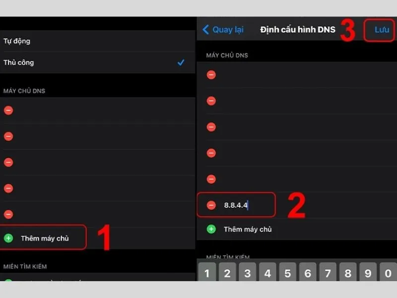 Thay đổi DNS xử lý lỗi safari không thể mở trang