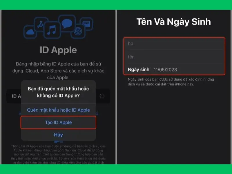 Cách tạo ID Apple đơn giản