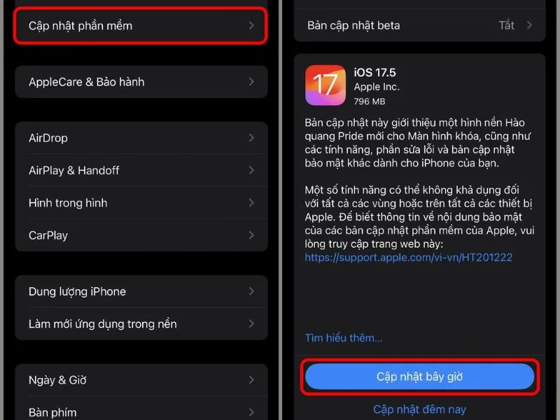 Tại sao không tạo được ID Apple? Cập nhật phần mềm