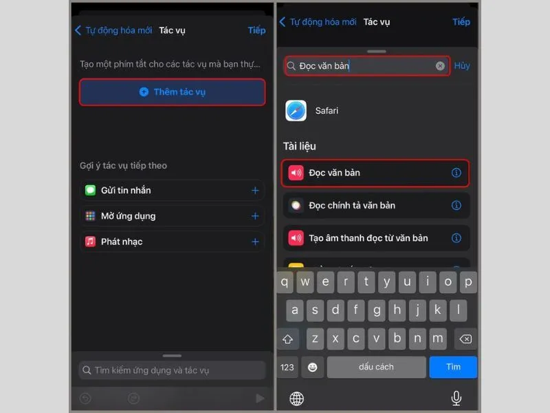 Thông báo bằng giọng đọc khi sạc