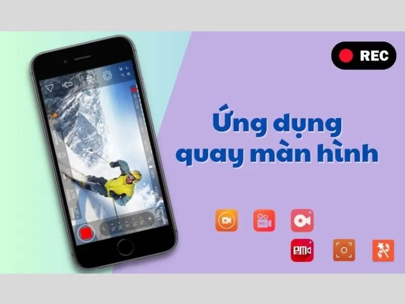 Một số ứng dụng hỗ trợ quay màn hình iPhone