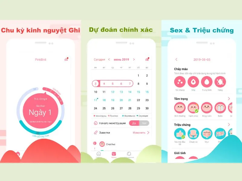 App theo dõi kinh nguyệt tiếng việt