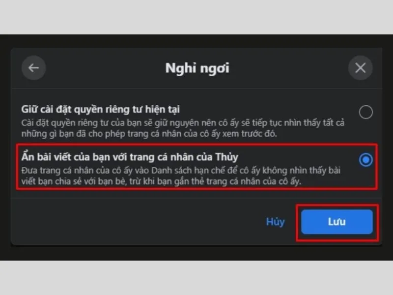 cách giảm tương tác bạn bè trên facebook tiện lợi