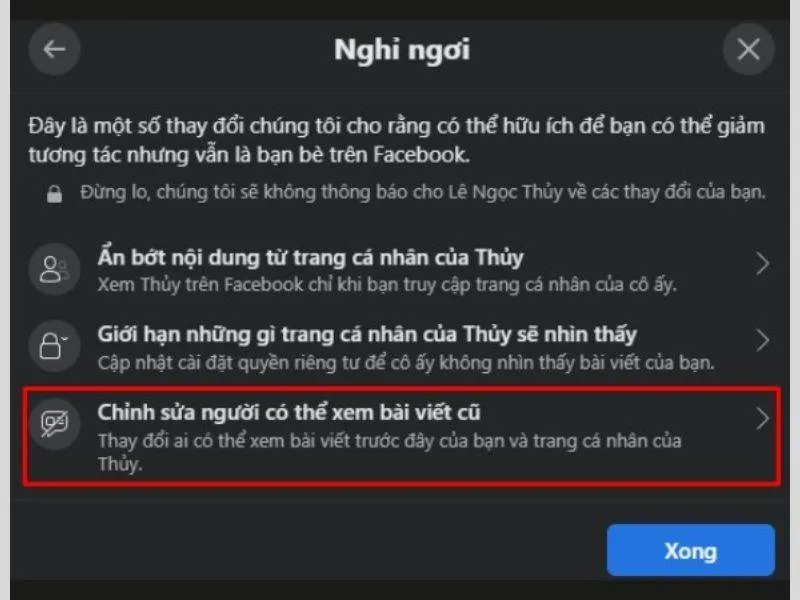 Thay đổi với những bài viết cũ