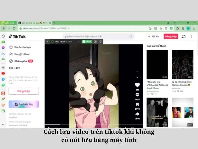 Hé lộ cách lưu video Tiktok khi không có nút lưu nhanh nhất