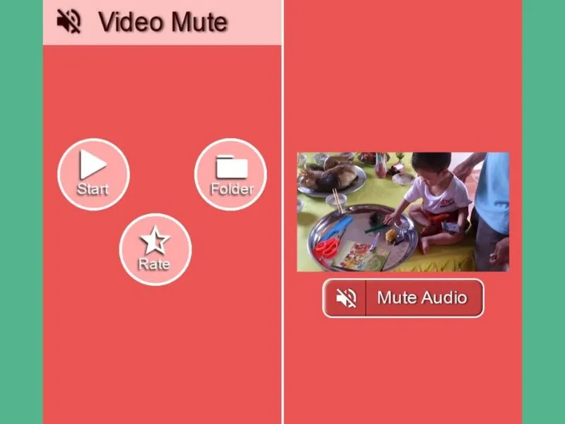 Xóa qua ứng dụng Video Mute 