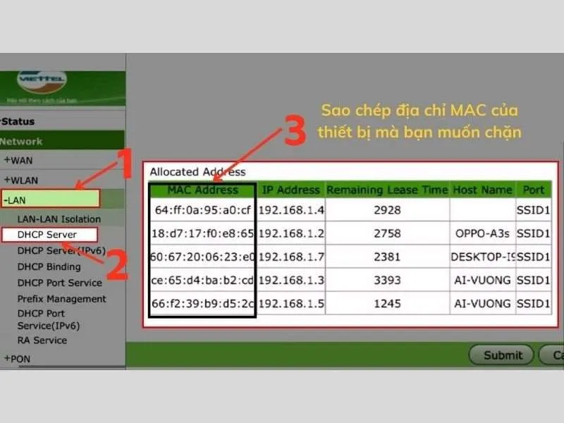 Danh sách các địa chỉ đang kết nối mạng nhà bạn