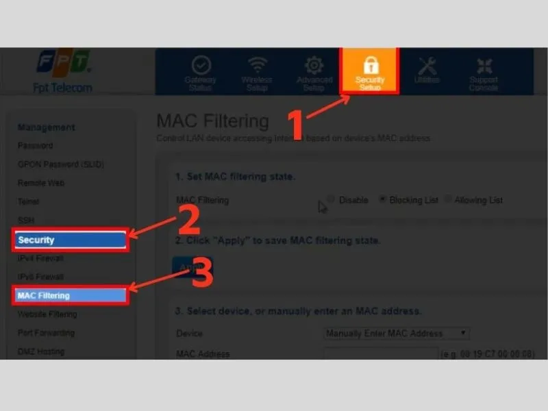 Hướng dẫn giới hạn thiết bị truy cập wifi Viettel, VNPT, FPT