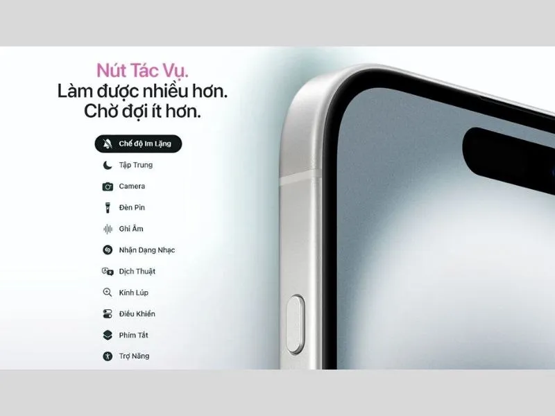 Nút tác vụ với nhiều tính năng hữu ích