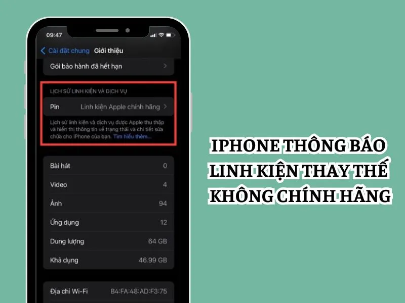 iPhone báo linh kiện chính hãng - Tránh mua nhầm iPhone kém chất lượng