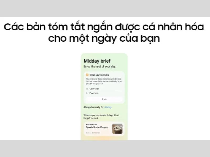 Tóm tắt một ngày của bạn trên chiếc Samsung