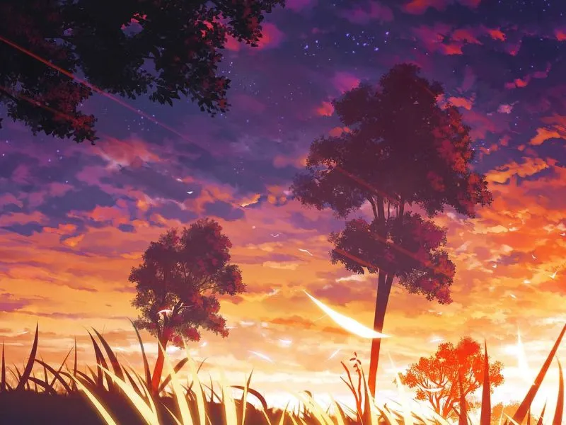 Hình nền anime đẹp nhất về thiên nhiên