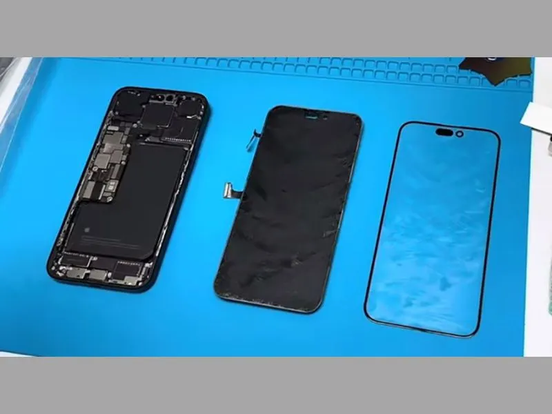 thay ép kính iphone 15 chính hãng đà nẵng