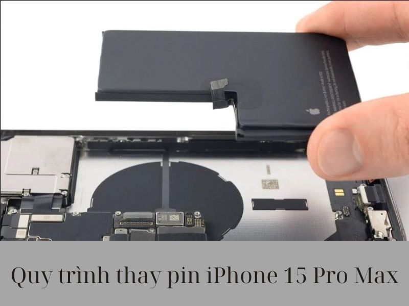 Quy trình thay pin iphone 15 pro max chuyên nghiệp
