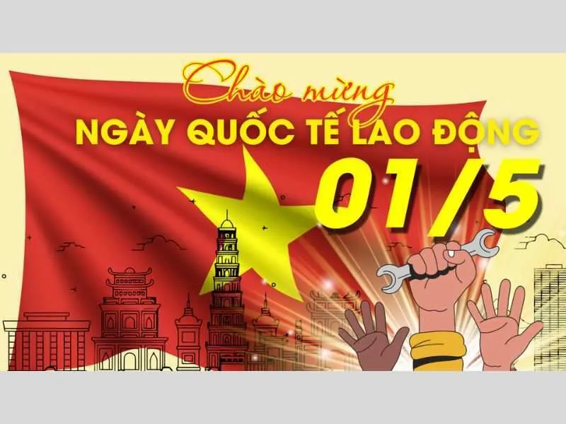 Quốc tế lao động với hình nền đầy đoàn kết