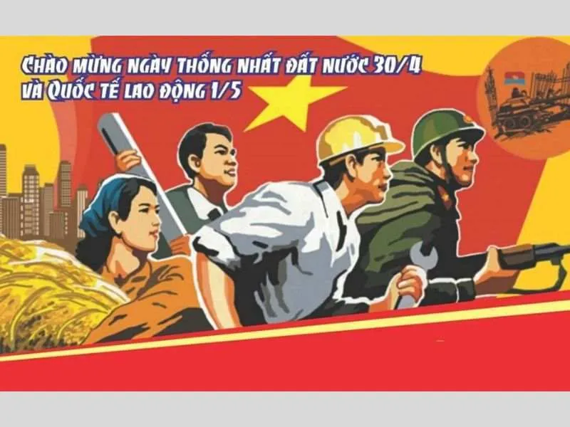 Hình nền máy tính, điện thoại vào dịp lễ 30/4 1/5