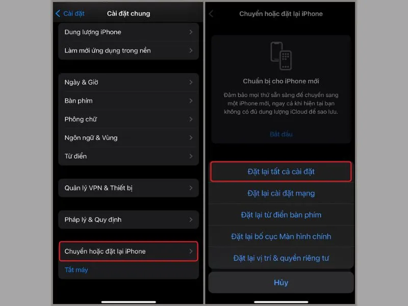 Khắc phục lỗi iphone có sóng nhưng không nhận được cuộc gọi