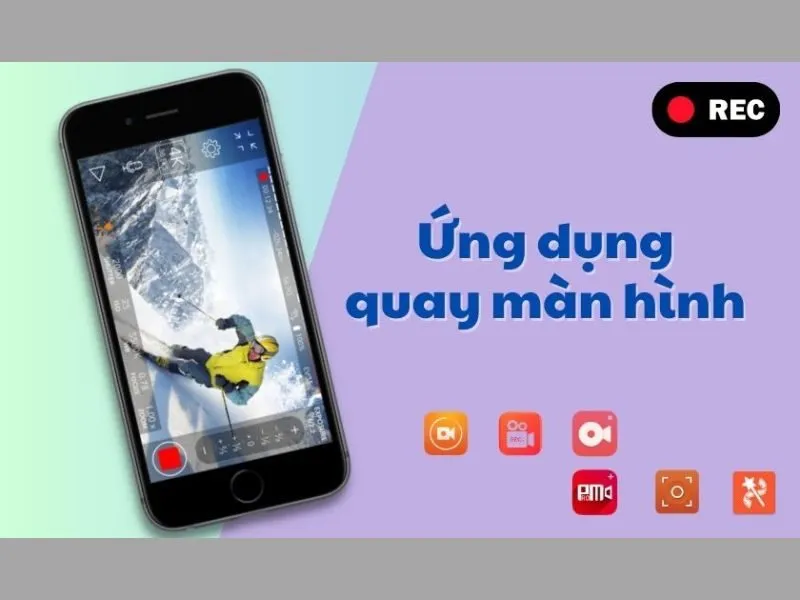 Một số ứng dụng quay màn hình iPhone phổ biến