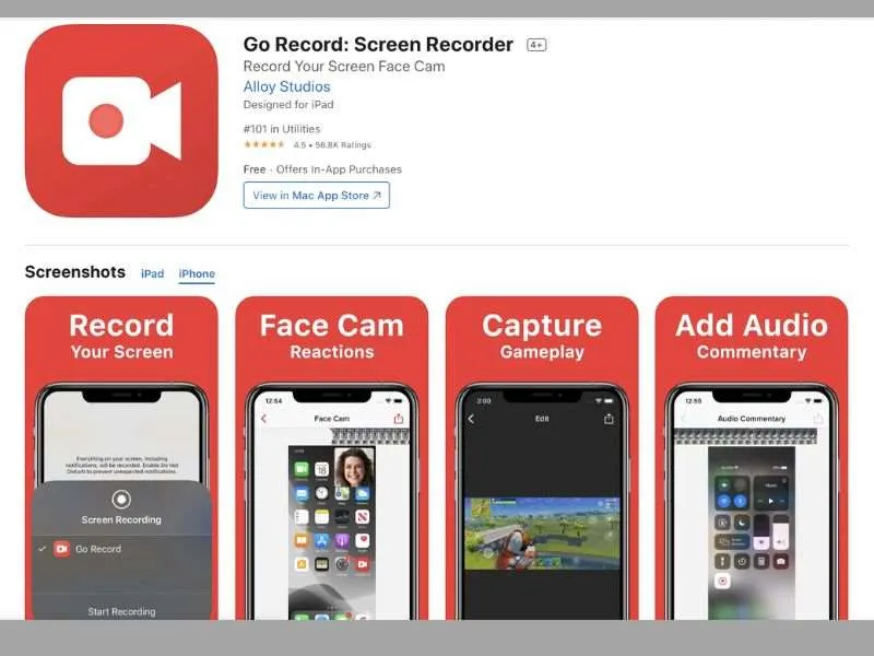 Khắc phục quay màn hình iphone không có tiếng bằng app