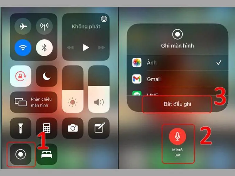 Khắc phục lỗi quay màn hình iphone không có tiếng